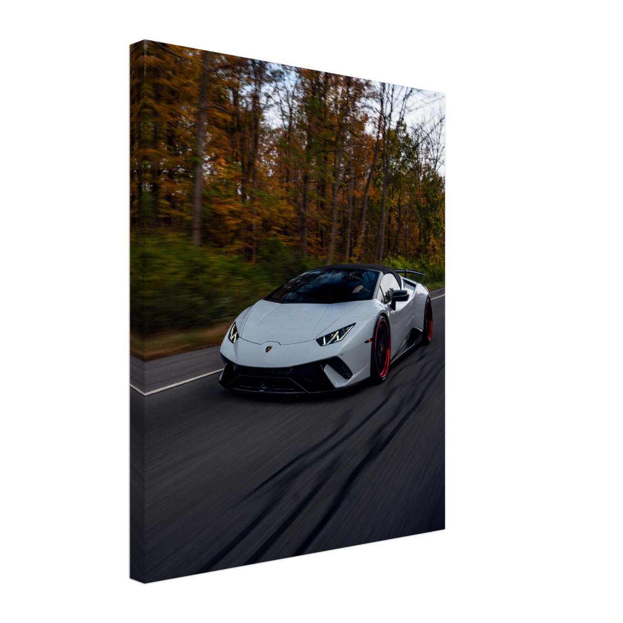 Autumnal Lamborghini Canvas Print - WallLumi Canvases