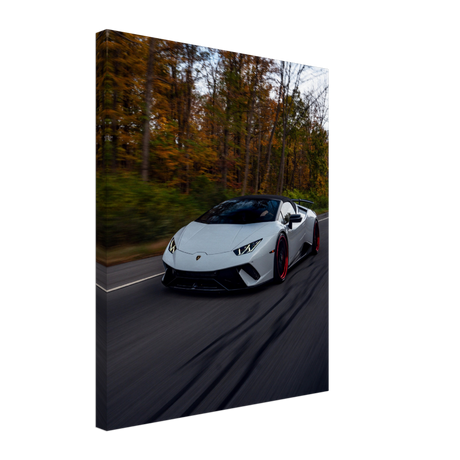 Autumnal Lamborghini Canvas Print - WallLumi Canvases