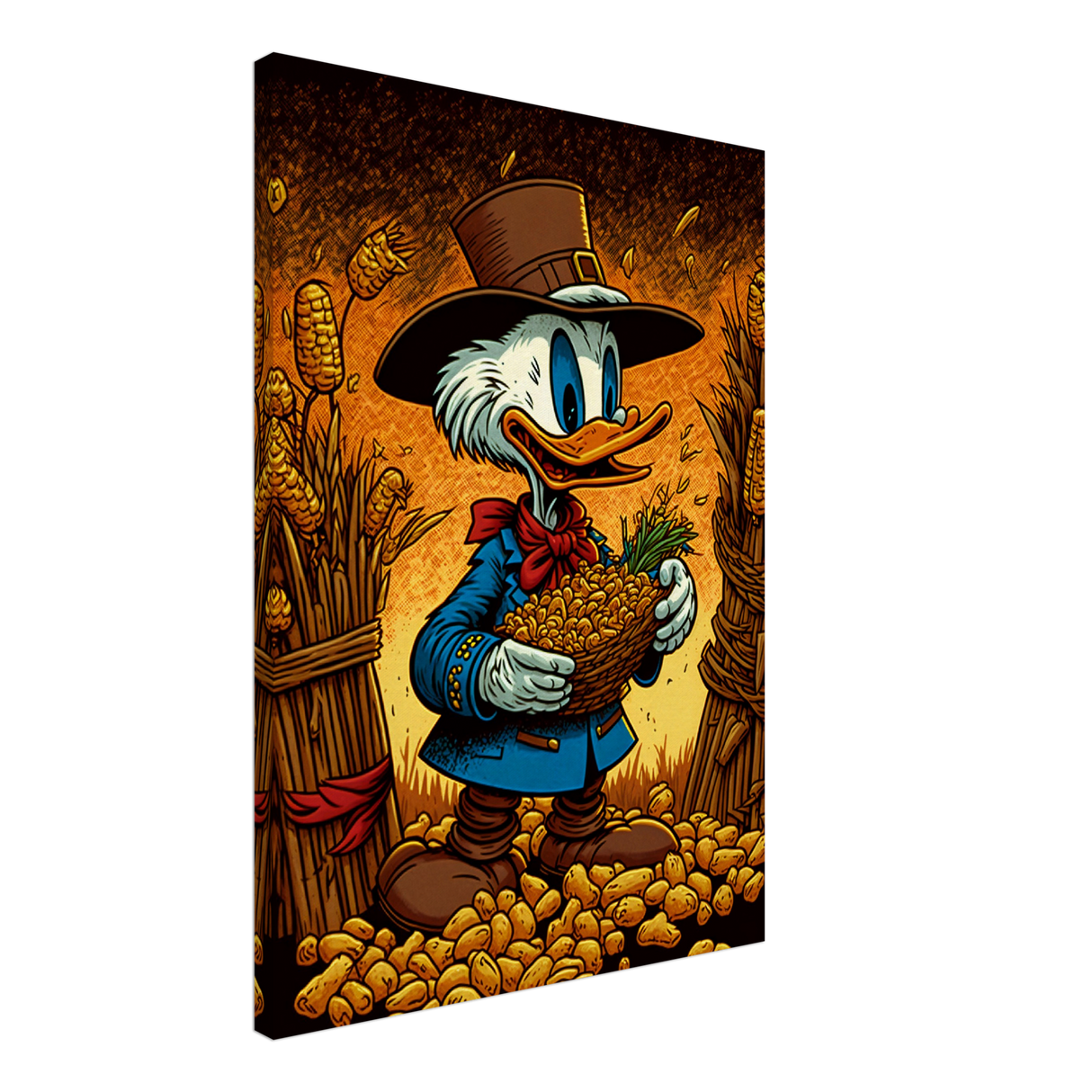 Scrooge's Fortune Canvas Print - WallLumi Canvases