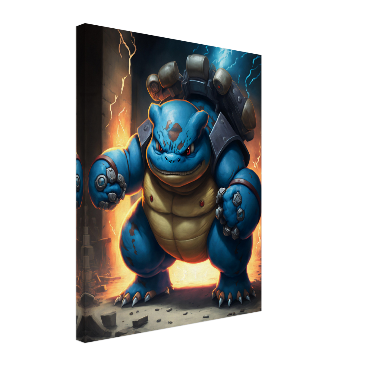 Mega Power: Blastoise Canvas Print - WallLumi Canvases