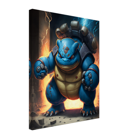 Mega Power: Blastoise Canvas Print - WallLumi Canvases