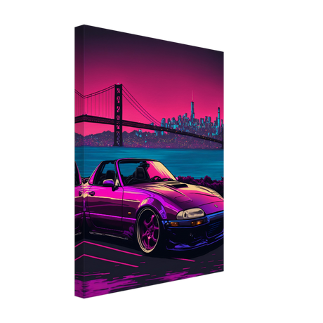 Bay Area Miata Canvas Print - WallLumi Canvases