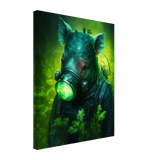 Bio-Hazard Pig Canvas Print - WallLumi Canvases