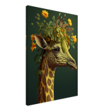 Flowery Giraffe Canvas Print - WallLumi Canvases