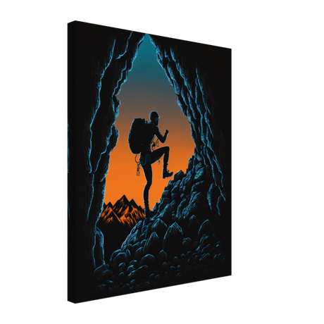 Silhouetted Expedition Canvas Print - WallLumi Canvases