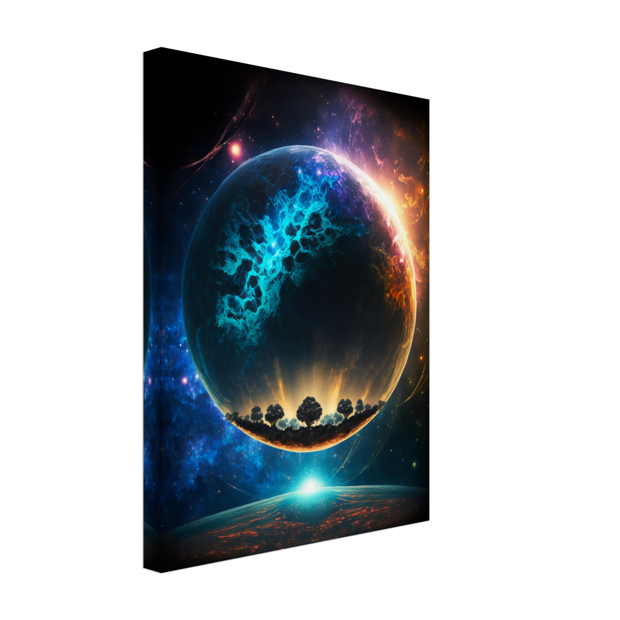 Galactic Dreamscape Canvas Print - WallLumi Canvases