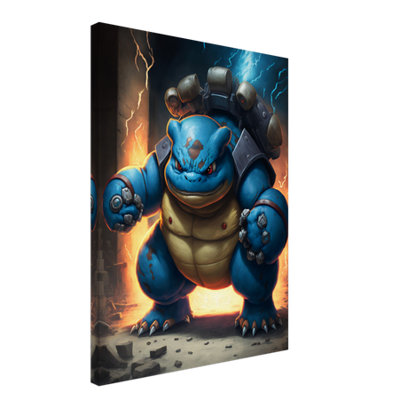 Mega Power: Blastoise Canvas Print - WallLumi Canvases