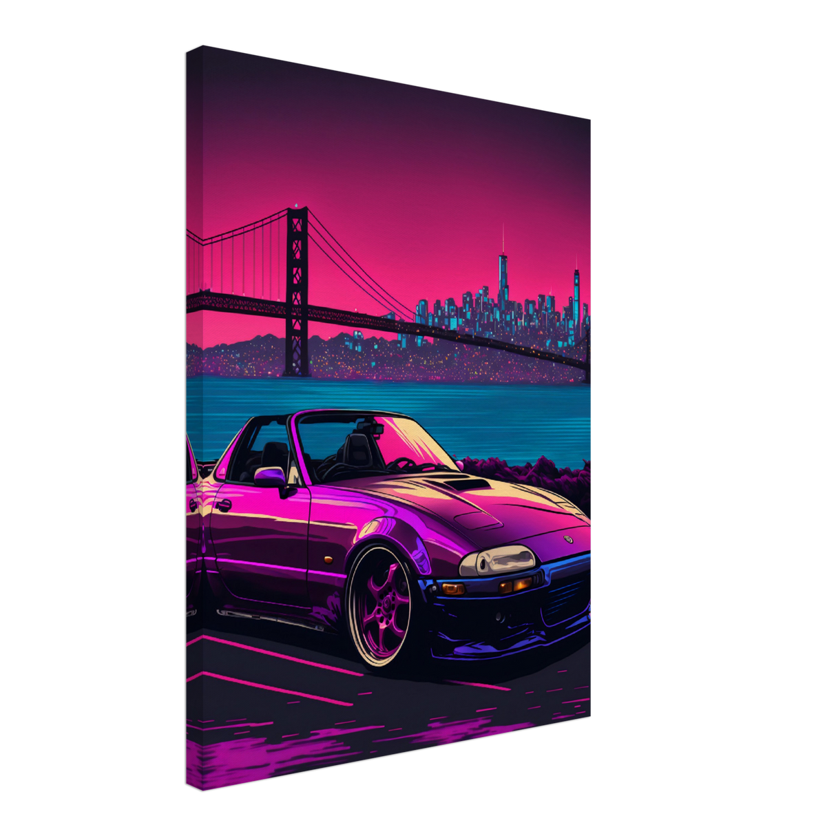 Bay Area Miata Canvas Print - WallLumi Canvases