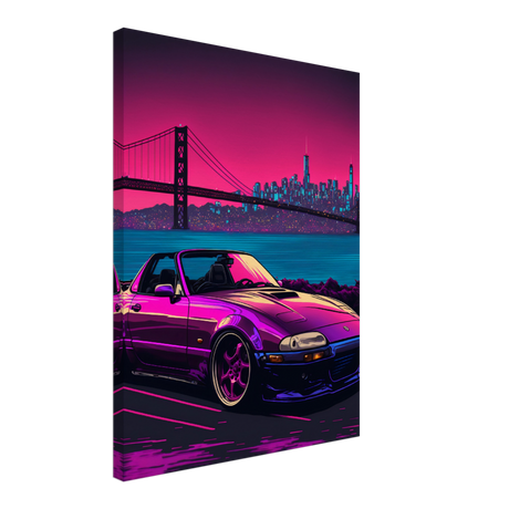 Bay Area Miata Canvas Print - WallLumi Canvases