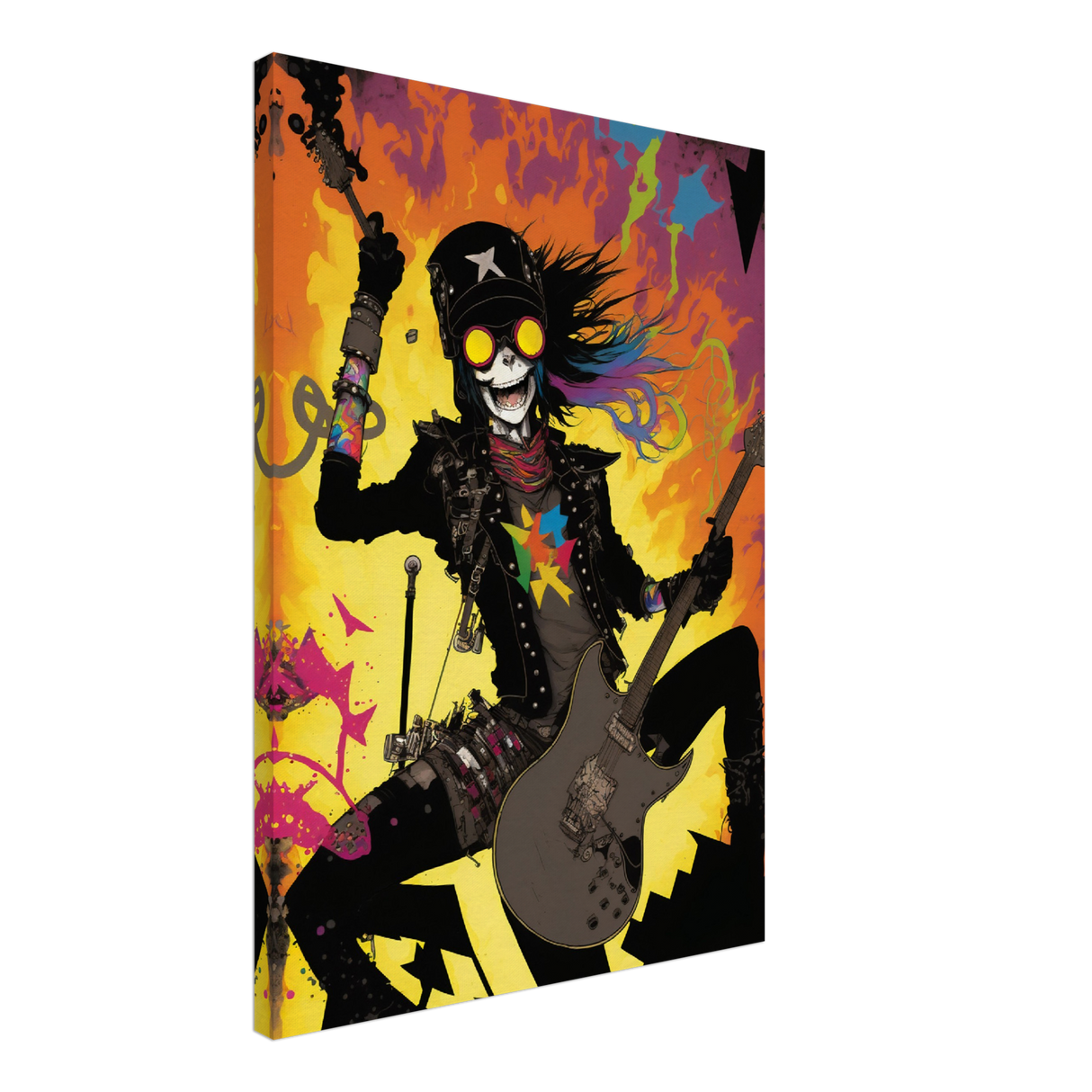 Glam Metal Dreams Canvas Print - WallLumi Canvases