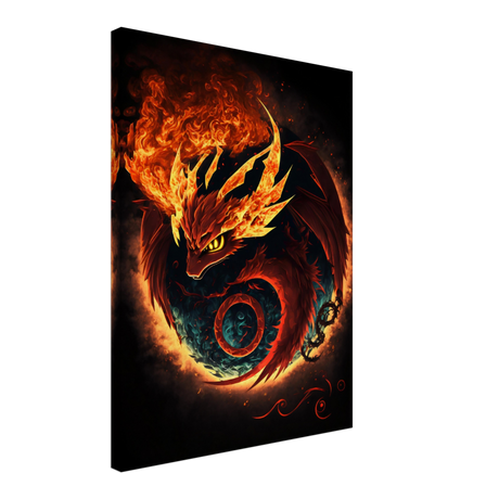 Fire Type Evolution Canvas Print - WallLumi Canvases