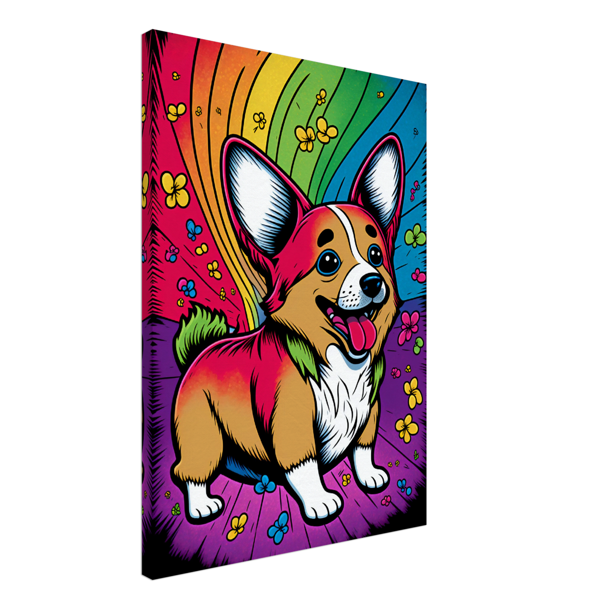 Rainbow Corgi - WallLumi