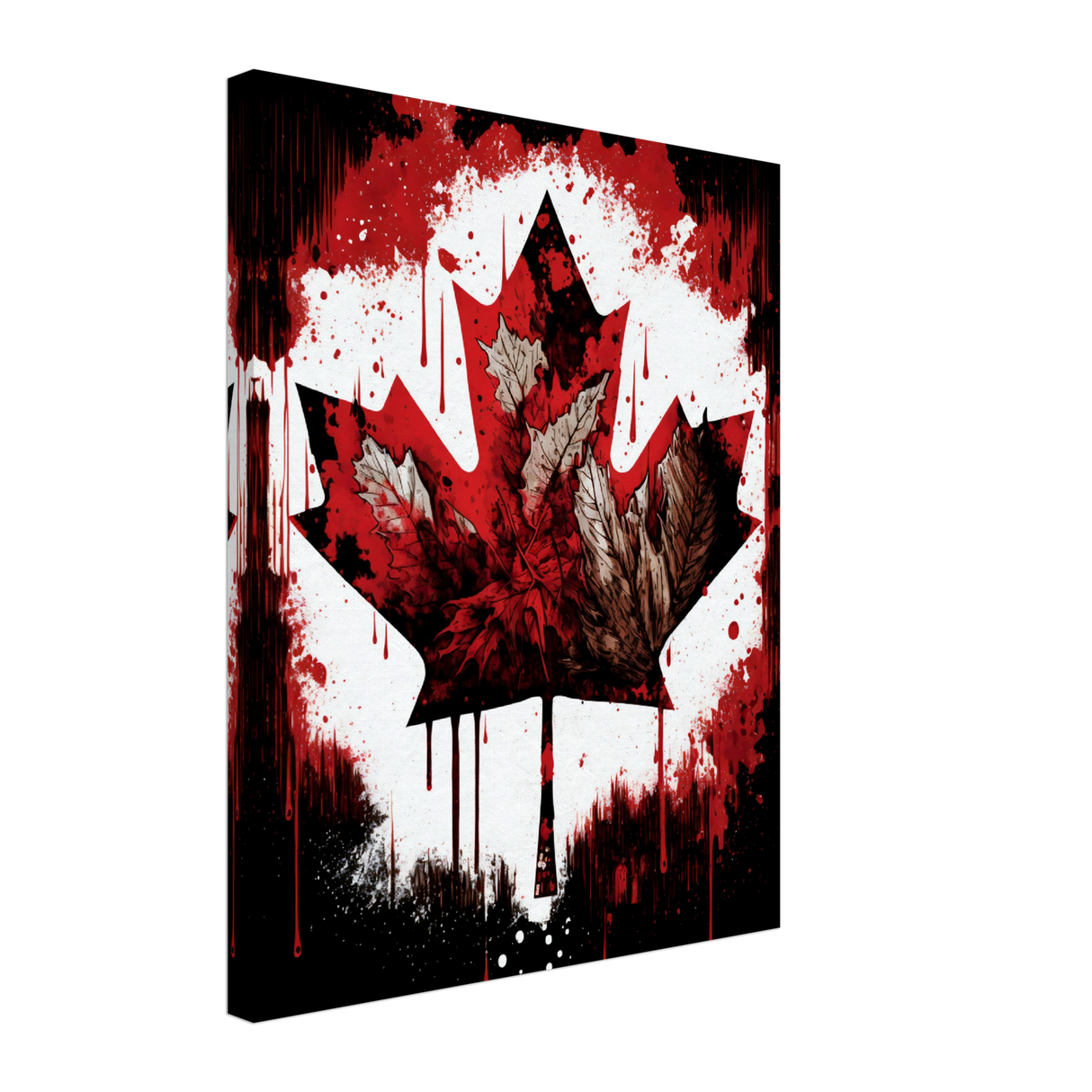 Canadian Maple Leaf Canvas Print - WallLumi Canvases