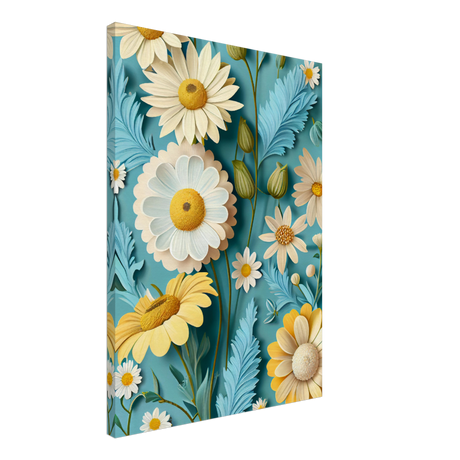 Paper Daisies Canvas Print - WallLumi Canvases