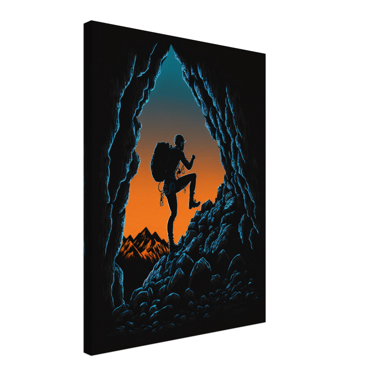 Silhouetted Expedition Canvas Print - WallLumi Canvases