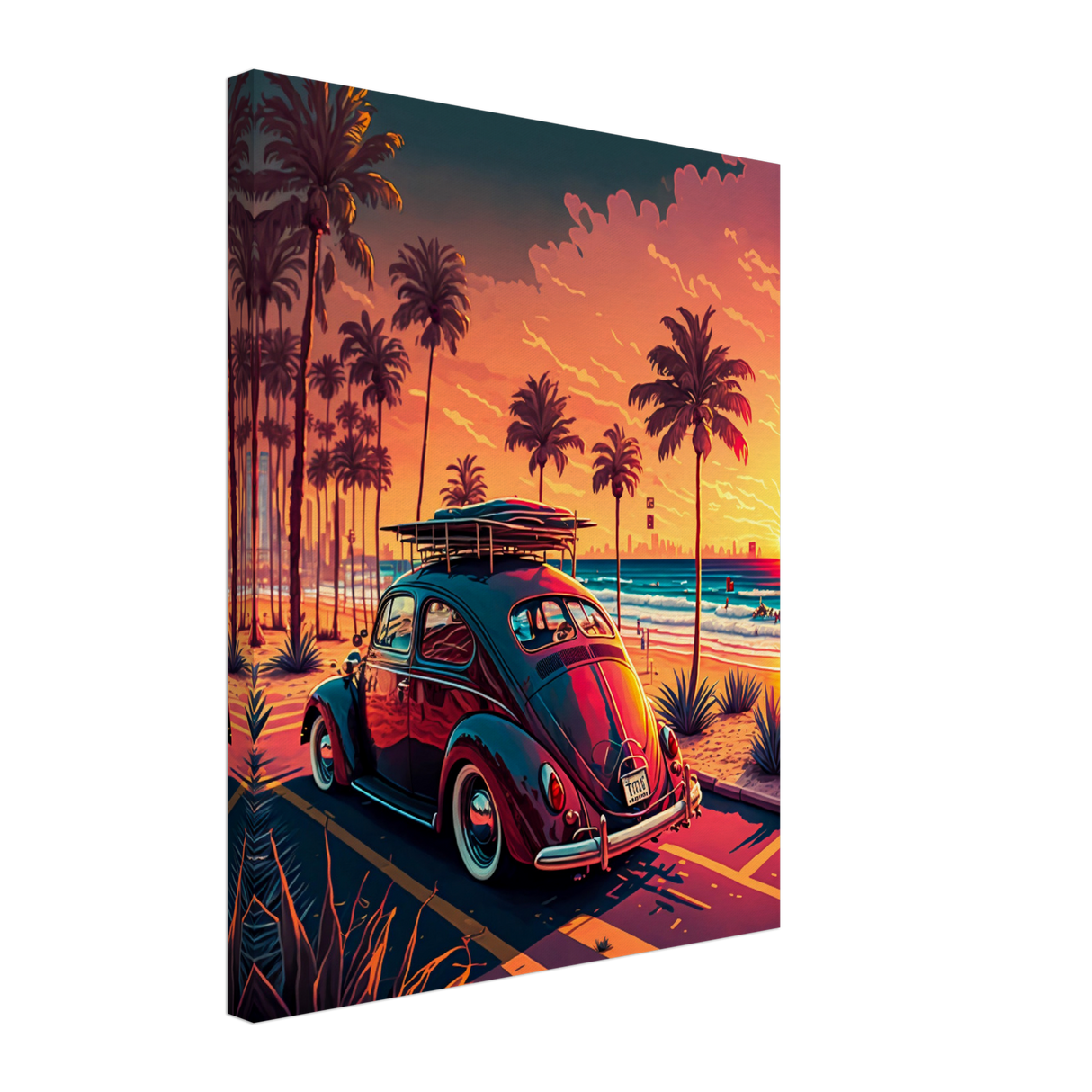 VW Beetle Sunrise - WallLumi