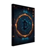 Cyber Currency BTC Canvas Print - WallLumi Canvases