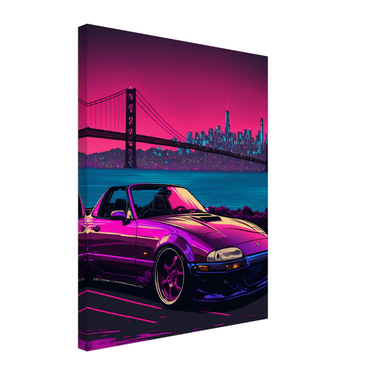 Bay Area Miata Canvas Print - WallLumi Canvases