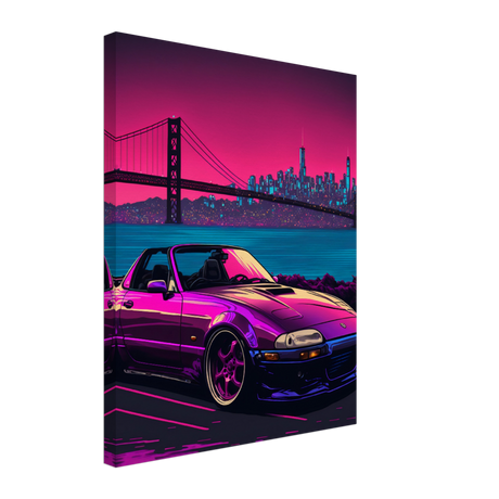 Bay Area Miata Canvas Print - WallLumi Canvases