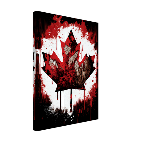 Canadian Maple Leaf Canvas Print - WallLumi Canvases