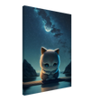 Kitty Moonlight Canvas Print - WallLumi Canvases