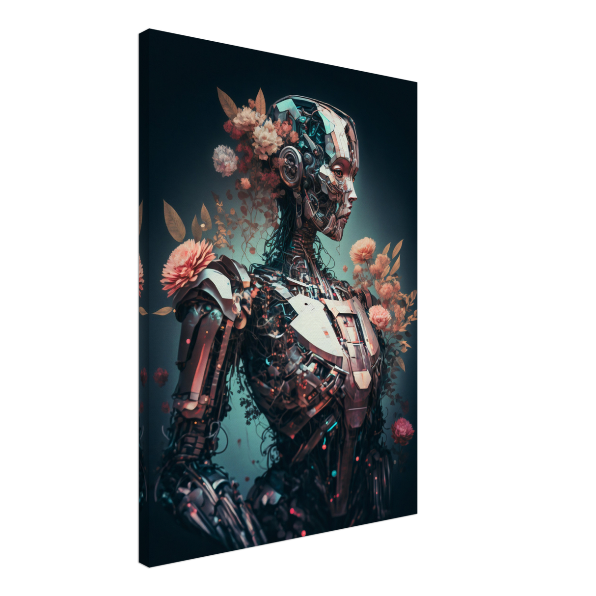 Robo-Flora Canvas Print - WallLumi Canvases