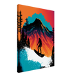 Stylized Snowboarder Canvas Print - WallLumi Canvases