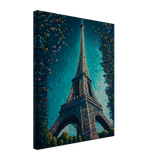 Pointillist Eiffel Canvas Print - WallLumi Canvases