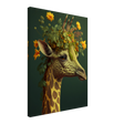 Flowery Giraffe Canvas Print - WallLumi Canvases