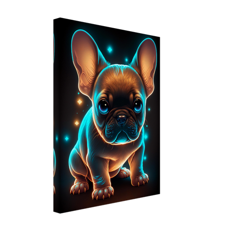 Luminous Frenchie Canvas Print - WallLumi Canvases