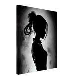 Silhouette Beauty Canvas Print - WallLumi Canvases