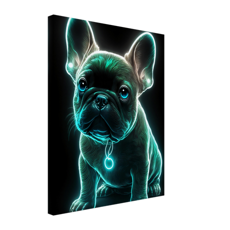 Radiant Frenchie Canvas Print - WallLumi Canvases