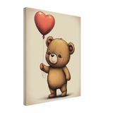 Teddy's Love Canvas Print - WallLumi Canvases