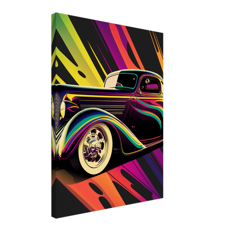 Pop Ride Retro Canvas Print - WallLumi Canvases