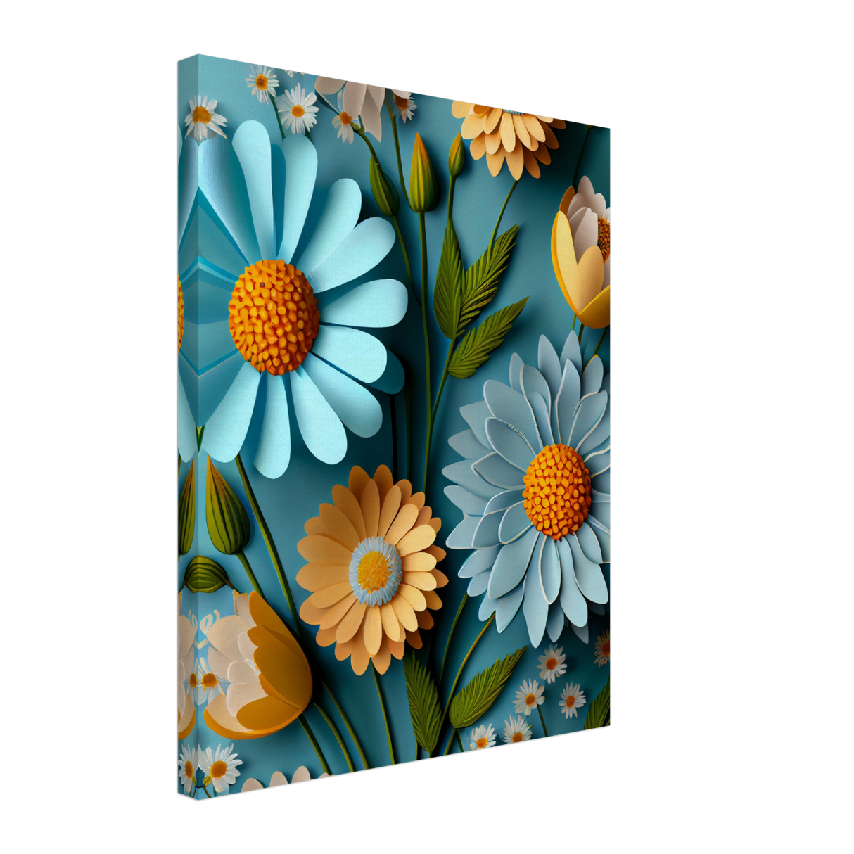 Blooming Daisies Canvas Print - WallLumi Canvases