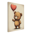 Teddy's Love Canvas Print - WallLumi Canvases