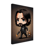 Chibi John Wick Canvas Print - WallLumi Canvases