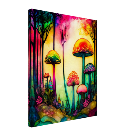 Psychedelic Fungi Canvas Print - WallLumi Canvases