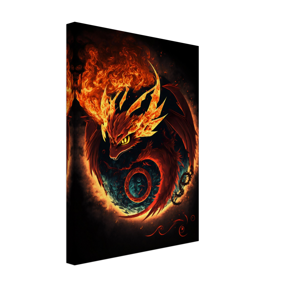 Fire Type Evolution Canvas Print - WallLumi Canvases