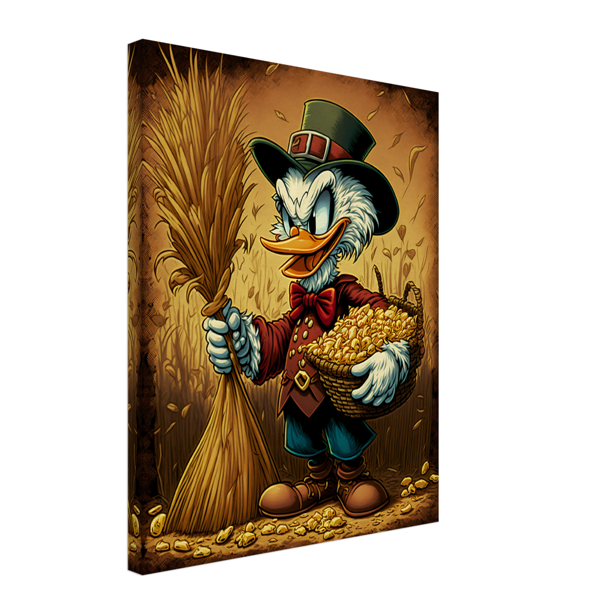 Scrooge's Golden Corn Canvas Print - WallLumi Canvases