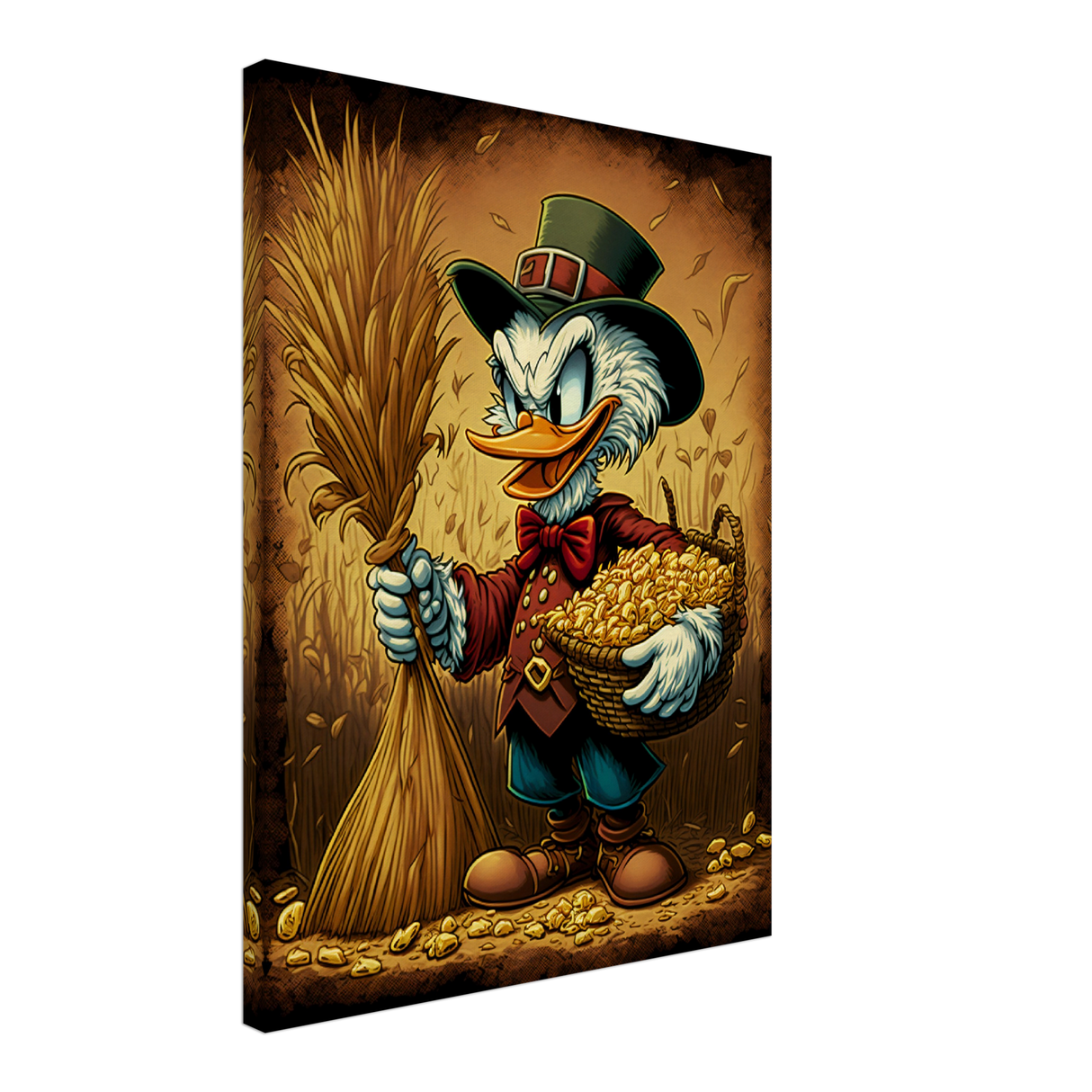 Scrooge's Golden Corn Canvas Print - WallLumi Canvases