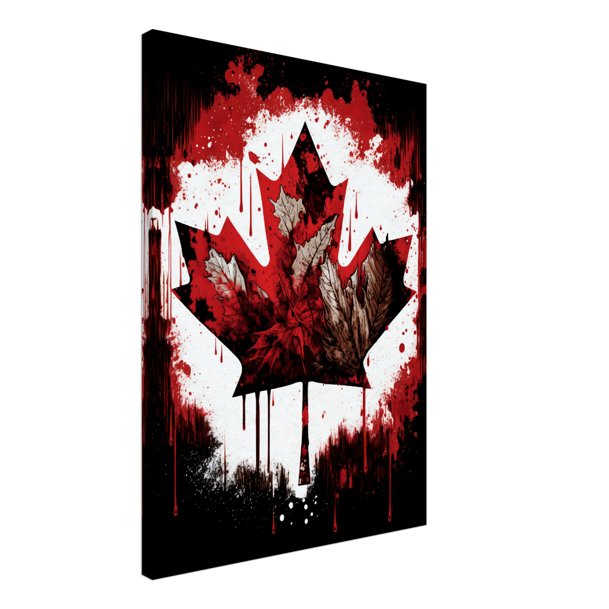 Canadian Maple Leaf Canvas Print - WallLumi Canvases