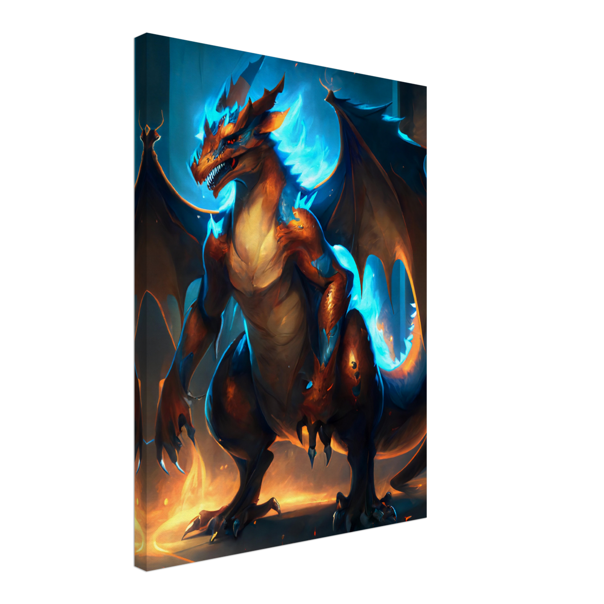 Charizard's Reign Canvas Print - WallLumi Canvases