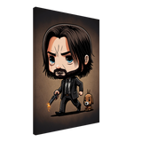 Chibi John Wick Canvas Print - WallLumi Canvases