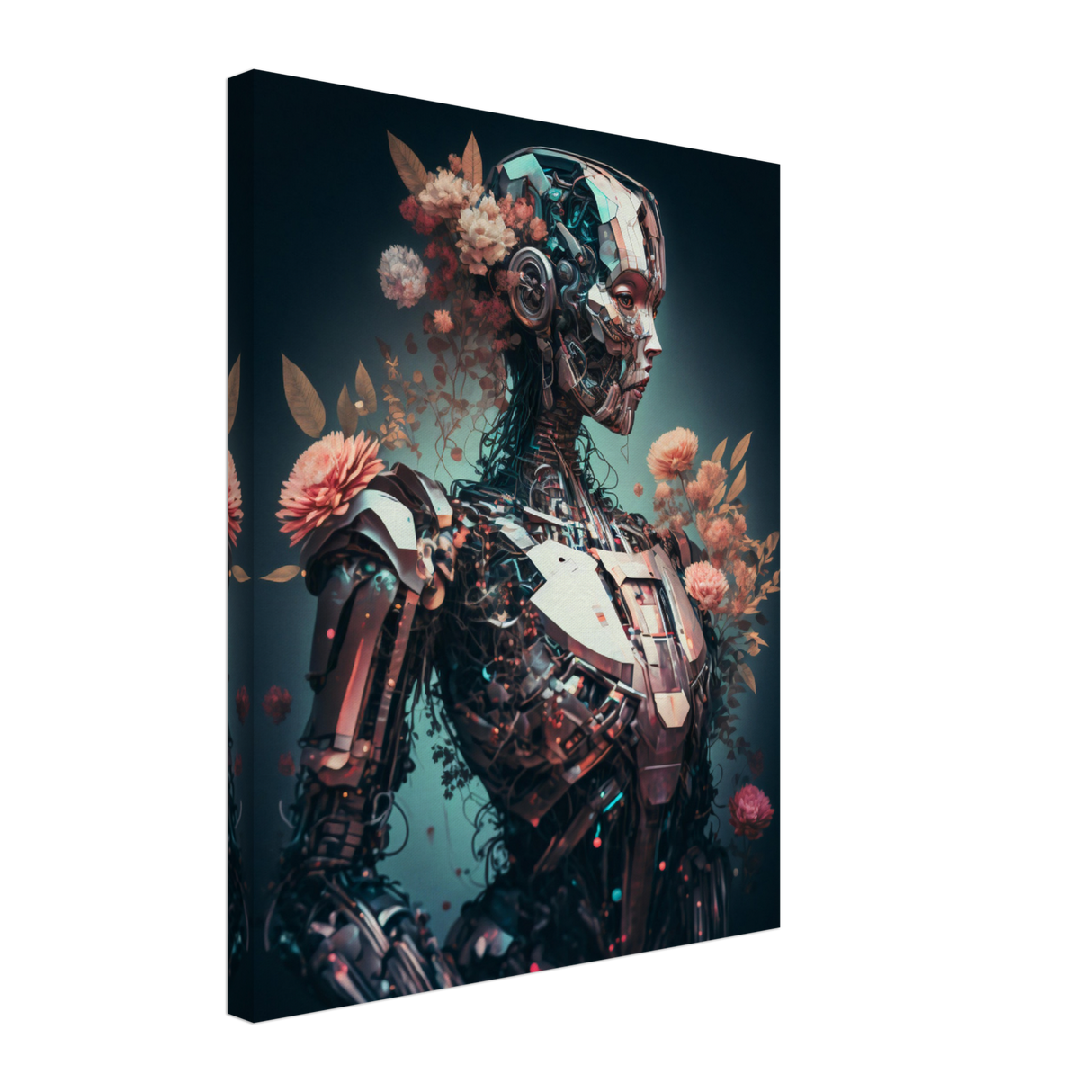 Robo-Flora Canvas Print - WallLumi Canvases