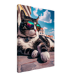 Vibin' Kitty Canvas Print - WallLumi Canvases