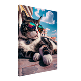 Vibin' Kitty Canvas Print - WallLumi Canvases