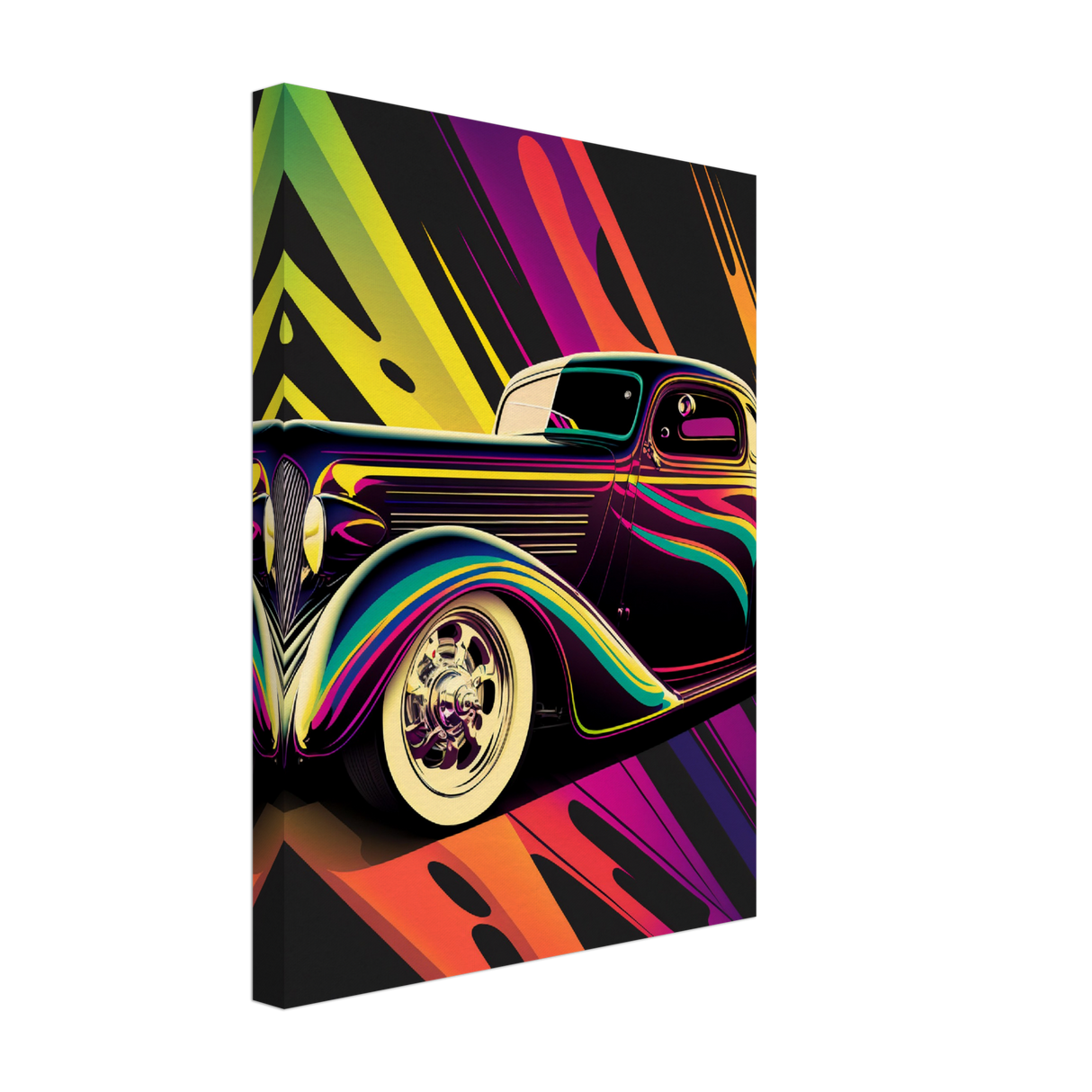 Pop Ride Retro Canvas Print - WallLumi Canvases