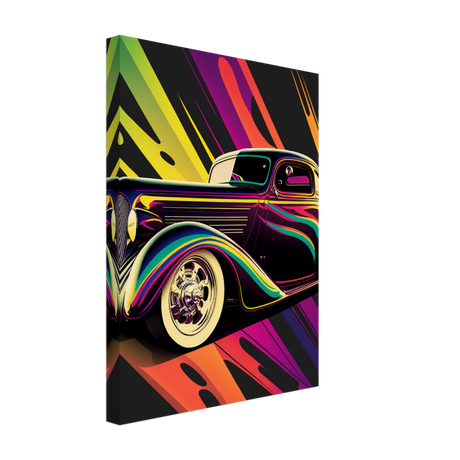 Pop Ride Retro Canvas Print - WallLumi Canvases