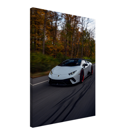 Autumnal Lamborghini Canvas Print - WallLumi Canvases